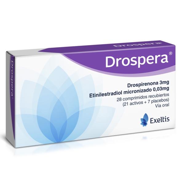 DROSPERA COM 0.03MG/3mg  CAJA X 28 COMPRIMIDOS- EXELTIS