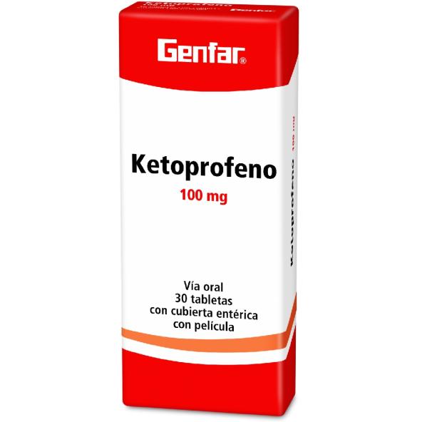 KETOPROFENO TAB 100 mg  100 mg 2006M X CJAX30 - GENFAR