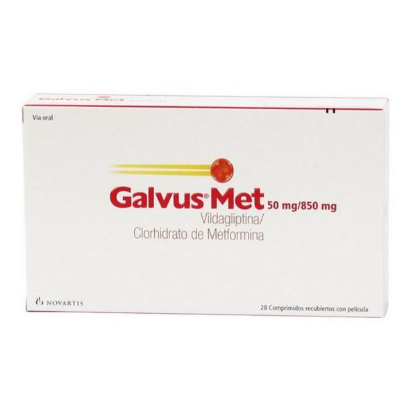 GALVUS MET COMPRIMIDOS 50/850 MG - CAJA X 28 UNDS