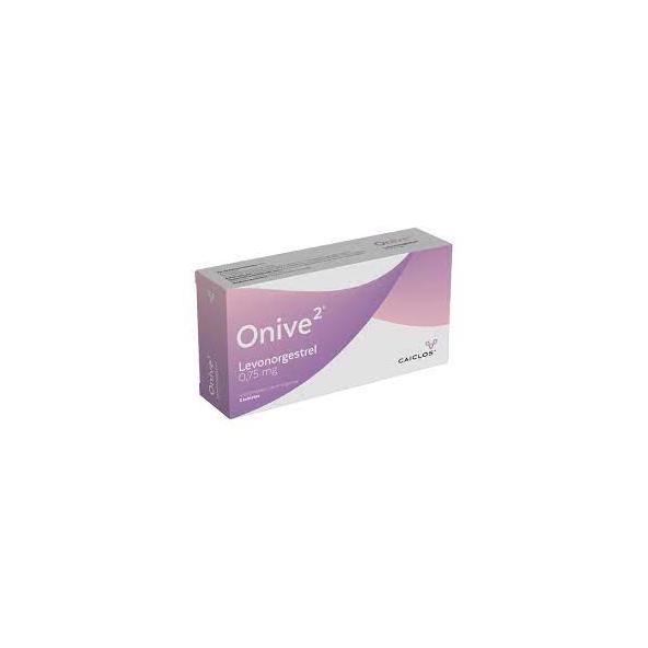 ONIVE 2 LEVONOGESTREL 0.75 MG CAJA X 2 TABLETAS