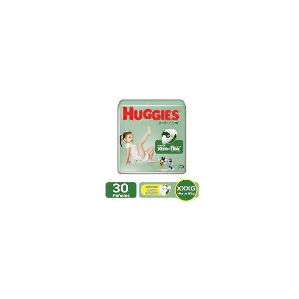 Panal Huggies Active Sec Talla Xxxg/6 Pqte X 