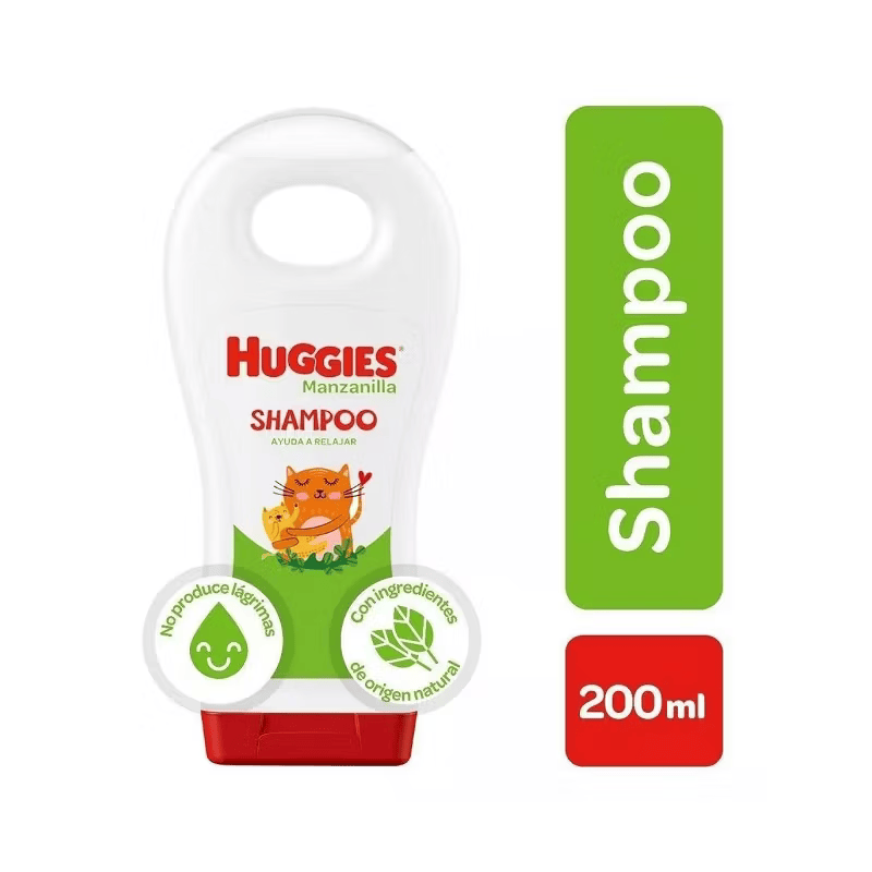 HUGGIES SHAMPOO MANZANILLA FRASCO X 200 ML