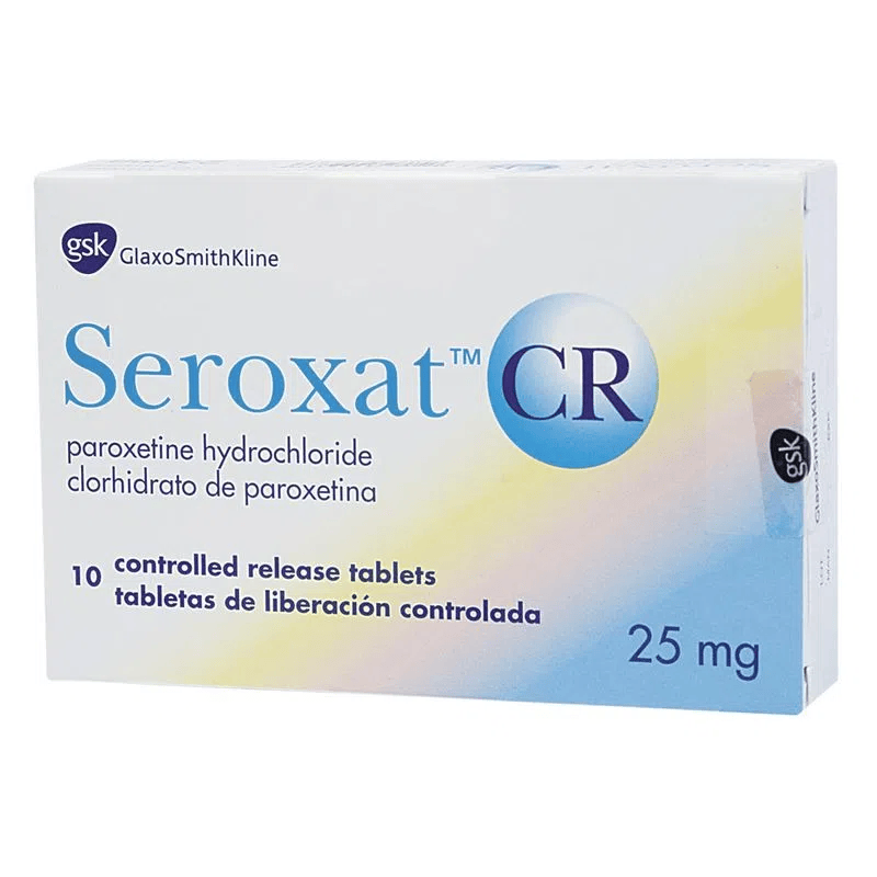 SEROXAT CR 25mg CAJA X 10 TABLETAS - GSK