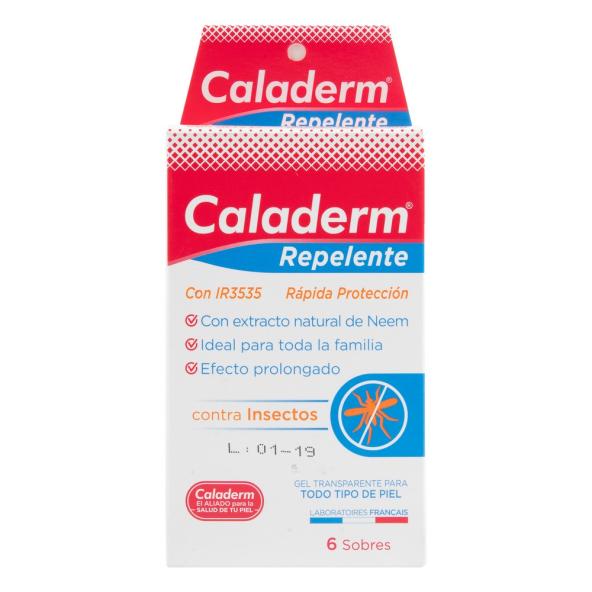 CALADERM REPELENTE CAJA X 6 SOBRES