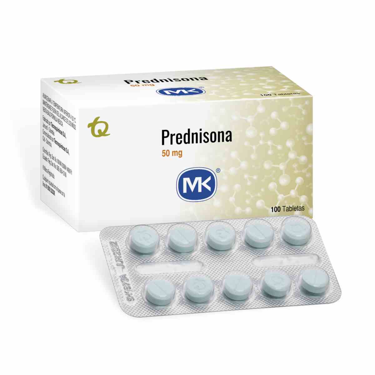 PREDNISONA 50 MG CAJA X 100 TABLETAS