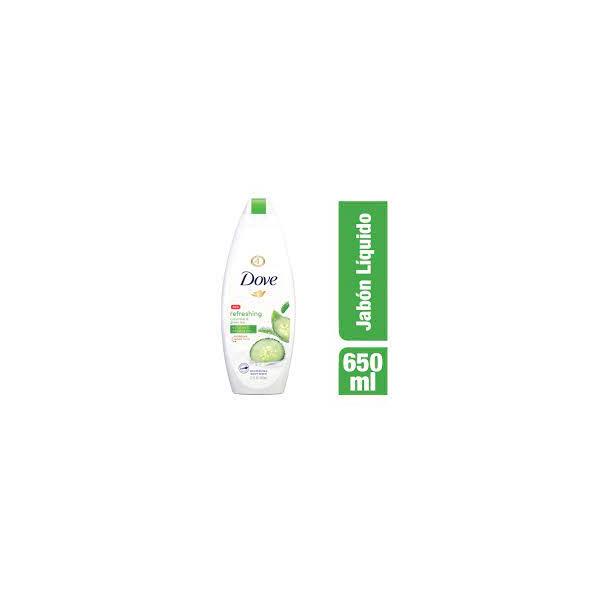 DOVE BODY WASH REFRESHING CUCUMBER & GREEN TEA FRASCO X 650 ML