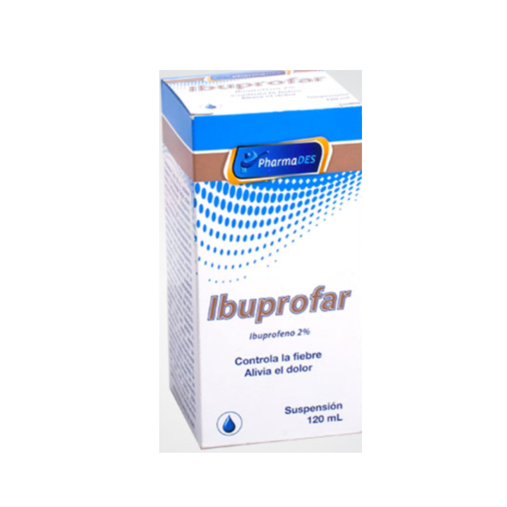 IBUPROFAR (IBUPROFENO 2%) SUSPENSION X 120 ML