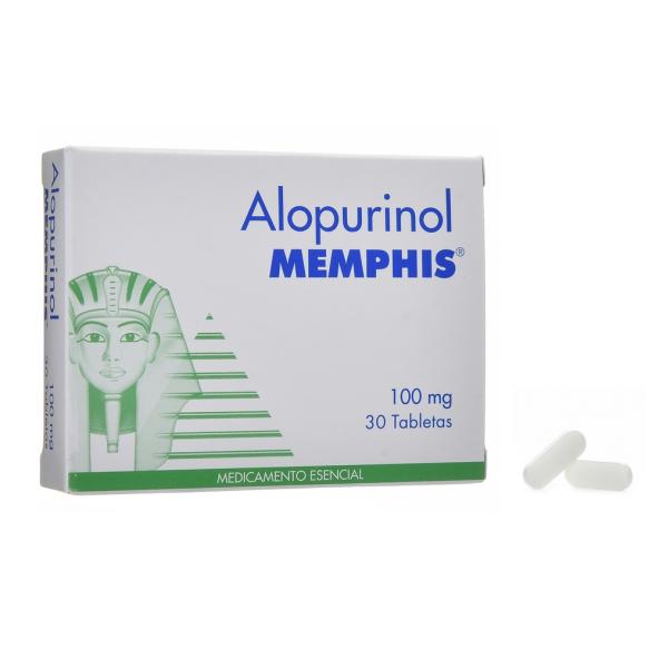 ALOPURINOL 100 MG CJX 30 TABLETAS