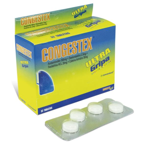 CONGESTEX ULTRA  500+30+20 CAJA X 32 TABLETAS - NOVAMED-OT