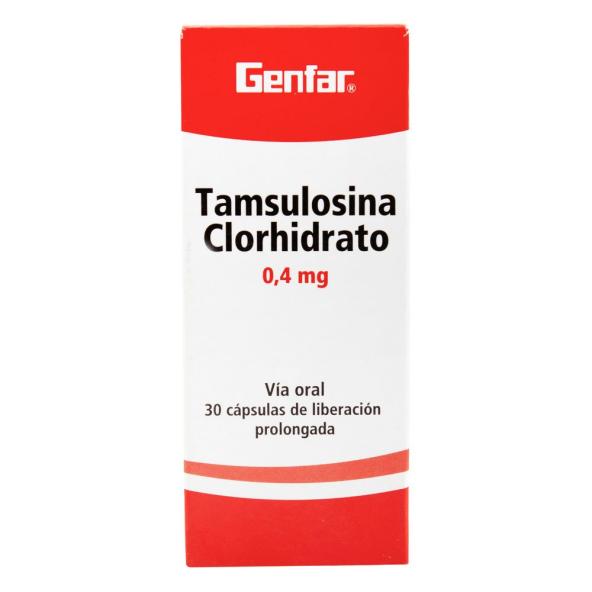 TAMSULOSINA CLORHIDRATO CAP 0.4 MG X 30 UNI