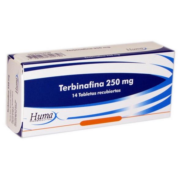 TERBINAFINA TAB 250 mg  CJA X14 - HUMAX