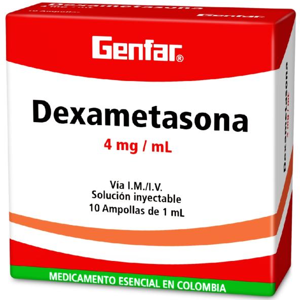 DEXAMETASONA  4mg  CAJA X 10 INYECCIONES - GENFAR