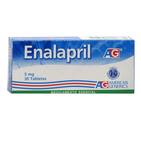 ENALAPRIL  5 MG X 30 TABLETAS -- A.G