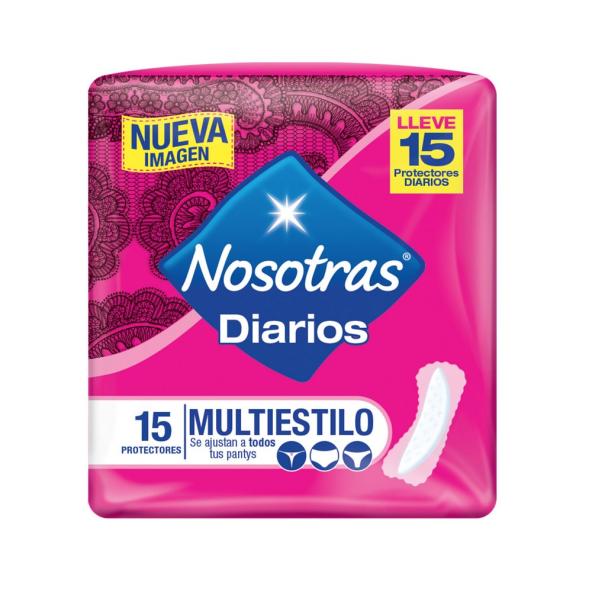 NOSOTRAS PROTECTORES MULTIESTILO X 15 UNIDADES