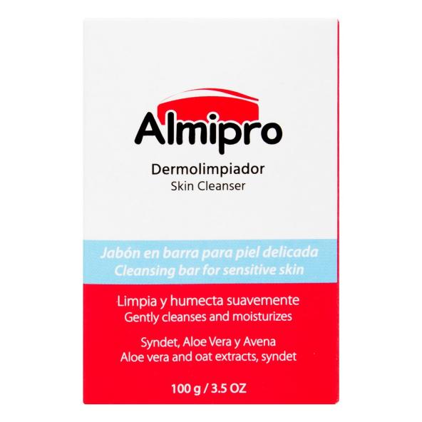 ALMIPRO JABÓN DERMOLIMPIADOR PARA PIEL DELICADA BARRA X 100 GR