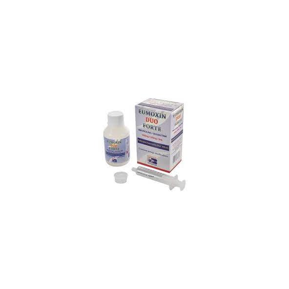 EUMOXIN DUO FORTE 1000/250/5ML FRASCO X 60 ML (AMOXICILINA+SULBACTAN) BIOQUIFAR