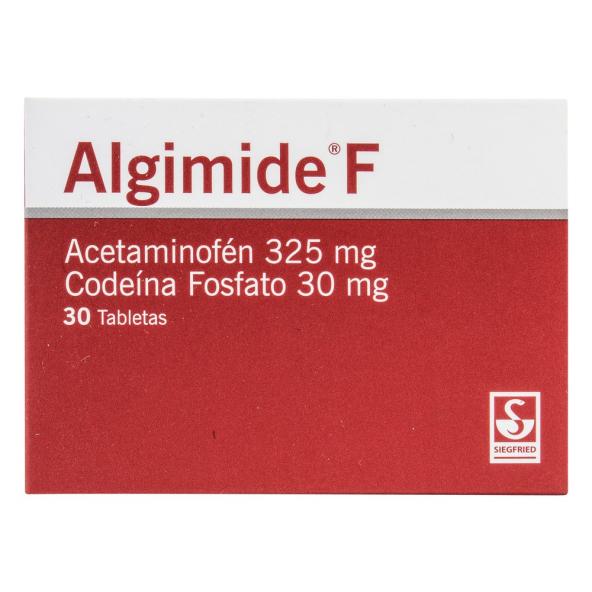 ALGIMIDE F 325+30mg CAJA X 30 TABLETAS - SIEGFRIED