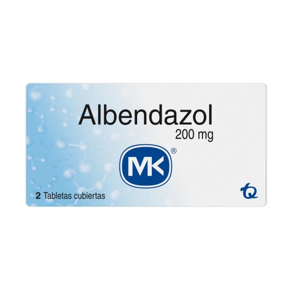 ALBENDAZOL 200 MG CAJA X 2 TABLETAS MK