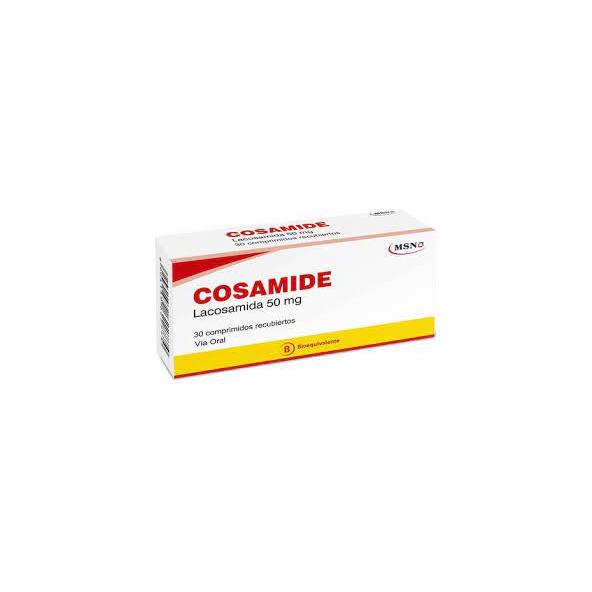 COSAMIDE LACOSAMIDA 50 MG CAJA CON 30 COMPRIMIDOS RECUBIERTOS