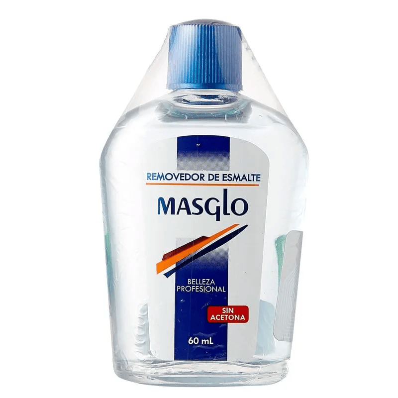 MASGLO REMOVEDOR ESMALTE CON FRAGANCIA FRASCO X 60 ML