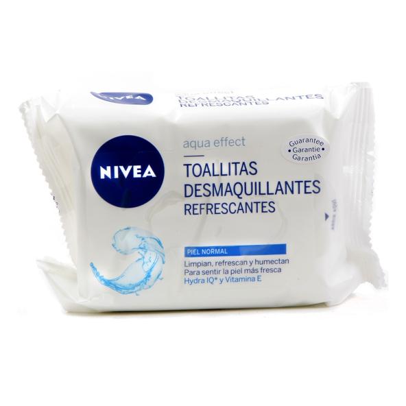 NIVEA TOALLITAS DESMAQUILLANTES 3 EN 1 PIEL NORMAL X 25 UNIDADES