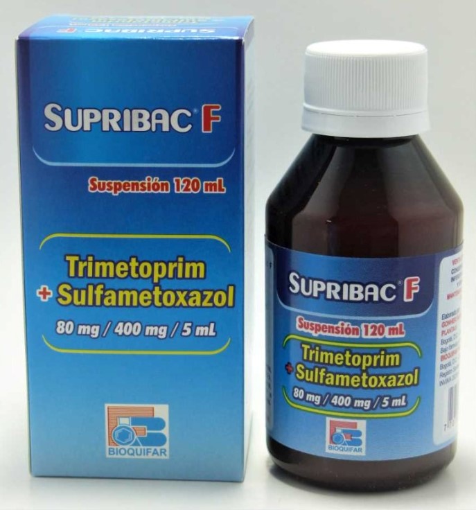 SUPRIBAC F SUSPENSION 80 mg/400mg ( trimetoprim + sulfametoxazol) FRASCO X 120 ML - LABQUIFAR