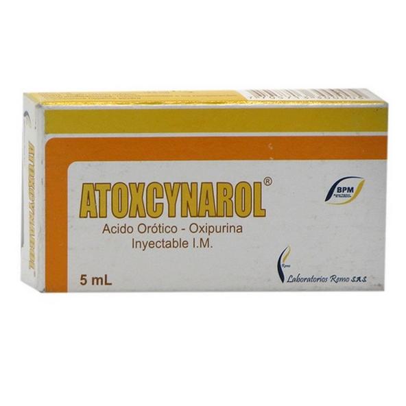 ATOXCYNAROL CAJA X 1 AMPOLLA DE 5 ML I.M