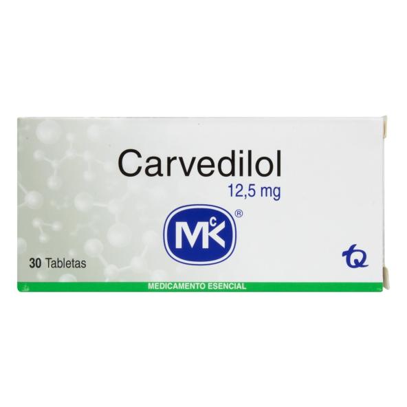 CARVEDILOL 12.5 MG X 30 UNIDADES  MK