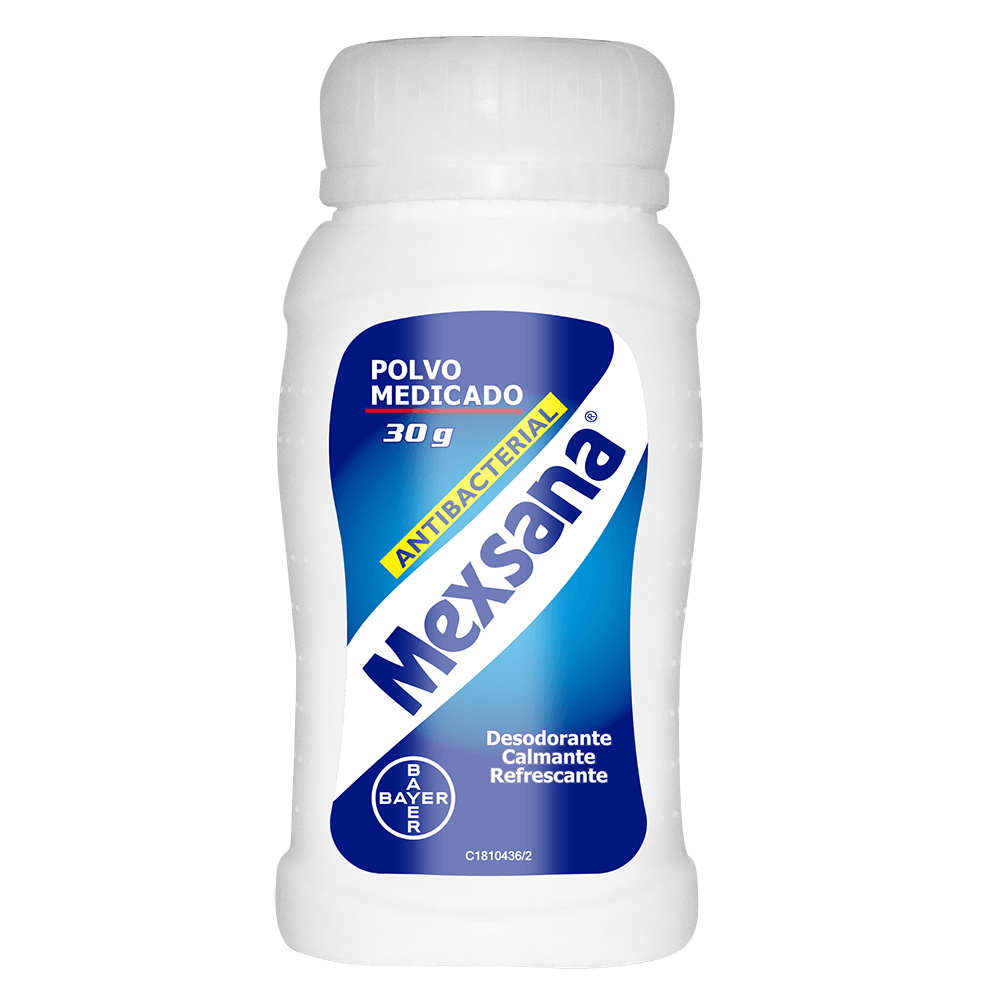 Talco Mexsana Medicado Antibacterial Frasco x 85 gr