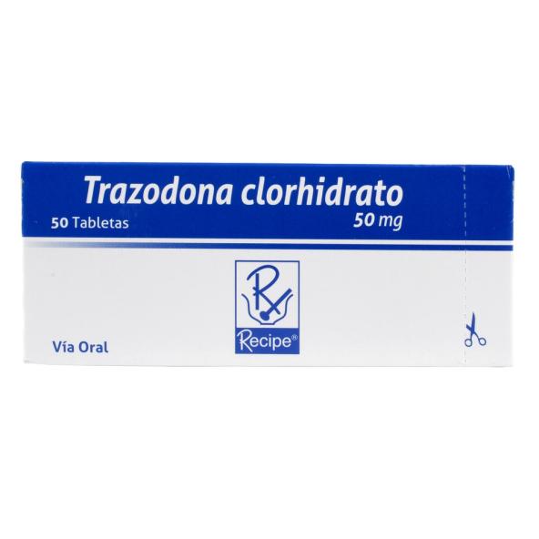 TRAZODONA CLORHIDRATO 50 MG CAJA X 50 TABLETAS