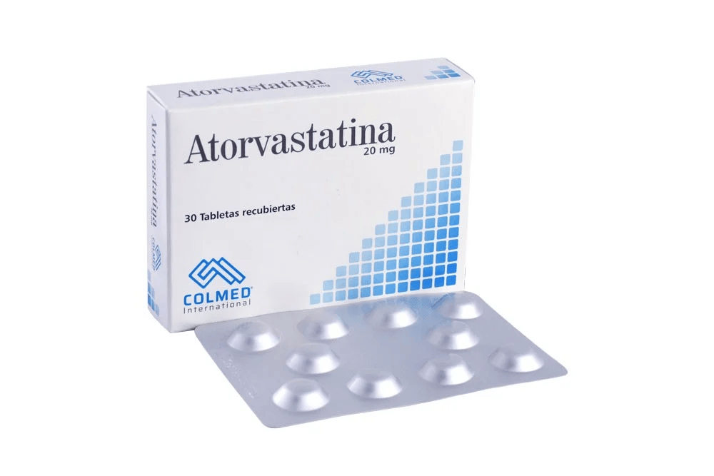 ATORVASTATINA 20 MG CAJA X 30 TABLETAS RECUBIERTAS