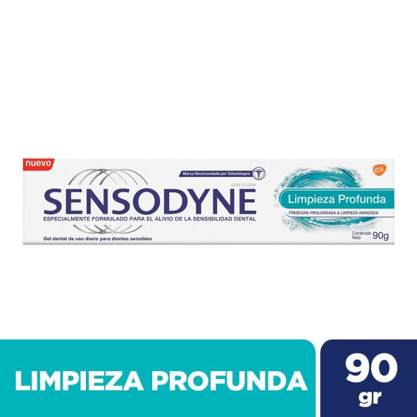 CREMA DENTAL SENSODYNE LIMPIEZA PROFUNDA X 90 GR