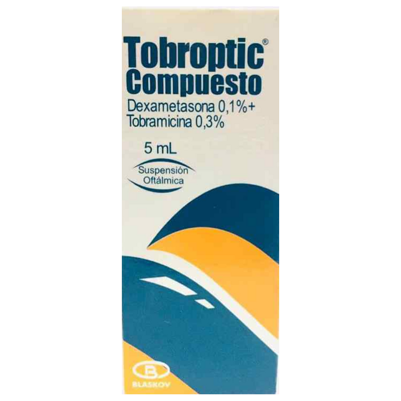 TOBROPTIC COMPUESTO GOTAS OFTÁLMICAS  (DEXAMETASONA 0.1% + TOBRAMICINA 0.3% FRASCO X 5 ML