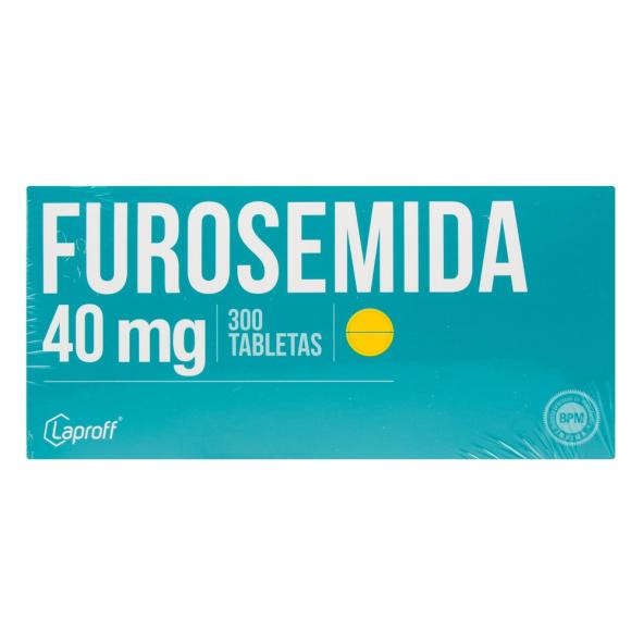 FUROSEMIDA TAB 40 mg  CAJA X 300 TABLETAS- LAPROFF