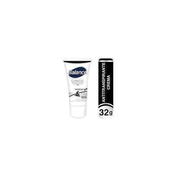 BALANCE INVISIBLE SIN MANCHAS  ANTITRANSPIRANTE CREMA UNISEX MINI TUBO X 30 GR