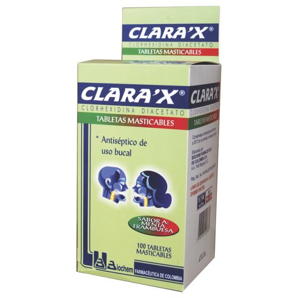 CLARAX TABLETAS MASTICABLES X 100