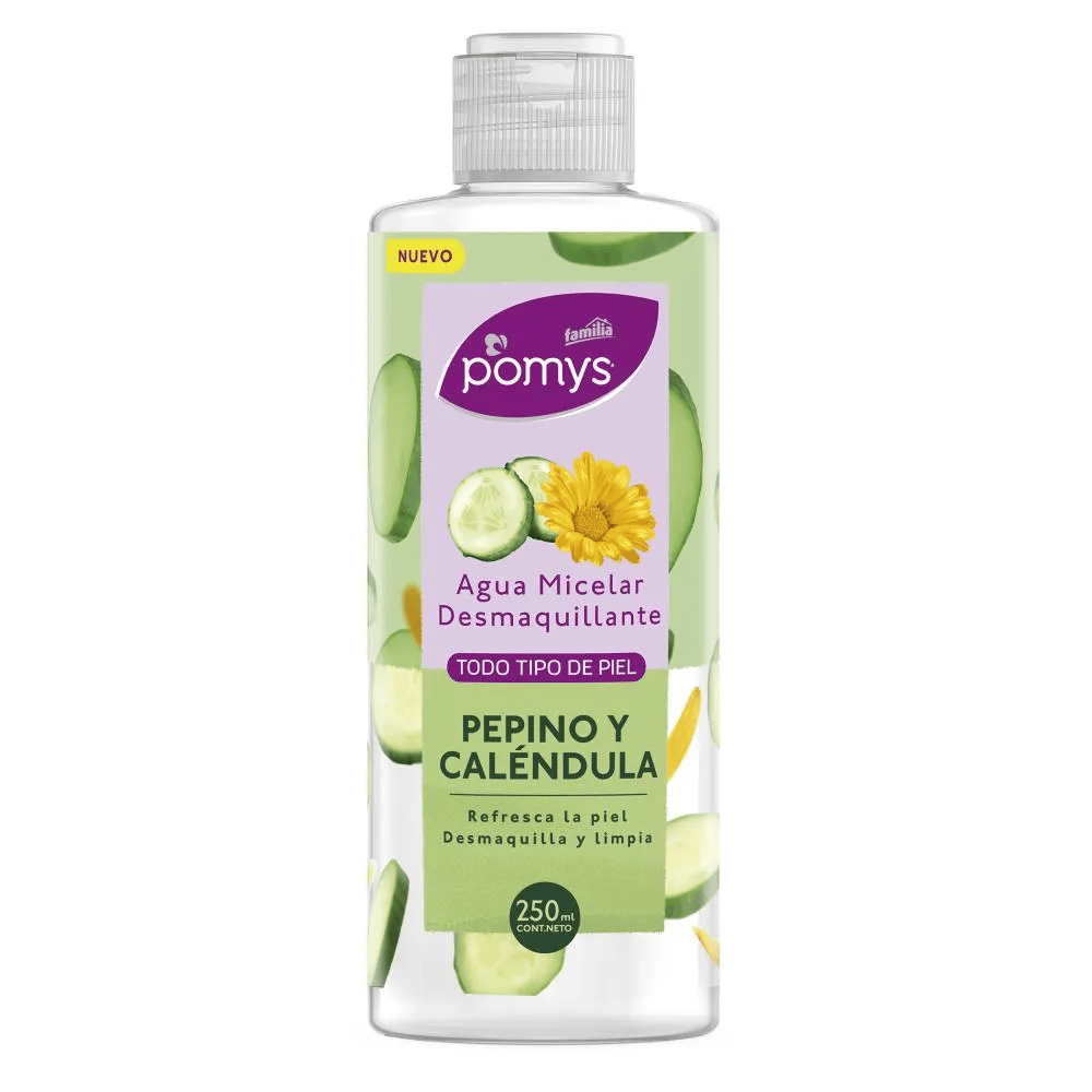 Agua micelar pepino y calendula pomys x 250 ml