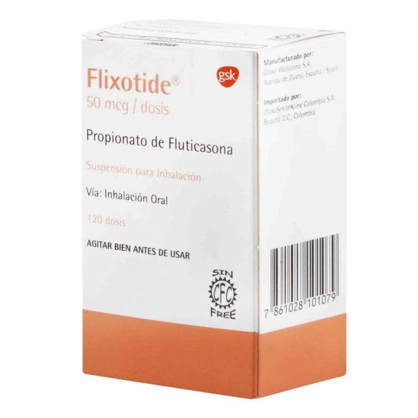 FLIXOTIDE 50 mcg INHALADOR ORAL   X 120 DOSIS - GSK