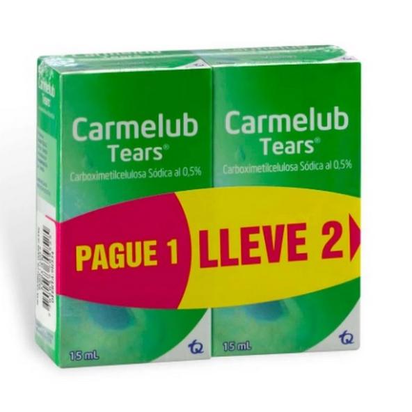 CARMELUB TEARS 0.5% PAGUE 1 LLEVE 2 FRASCOS X 15 ML