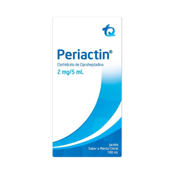 PERIACTIN  2MG / 5 ML JARABE SABOR A MENTA CHICLE FRASCO X 180 ML