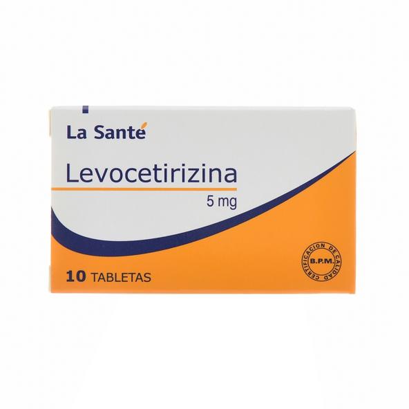 LEVOCETIRIZINA 5 mg  CAJA X 10 TABLETAS - LA SANTE