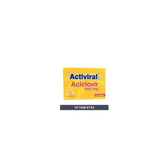 ACTIVIRAL 800 mg CAJA X 10 - LABQUIFAR