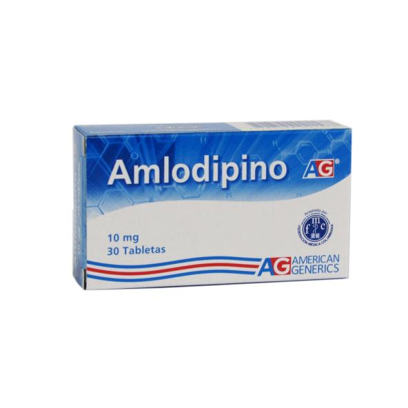 AMLODIPINO AG TABLETA 10 mg    10mg   2011M X CJAX30 - AMERICAN