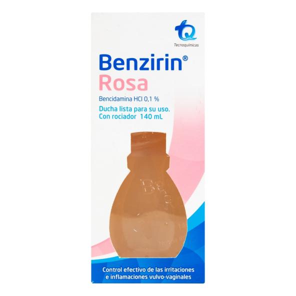 BENZIRIN ROSA DUCHA LISTA PARA USO CON ROCIADOR FRASCO X 140 ML