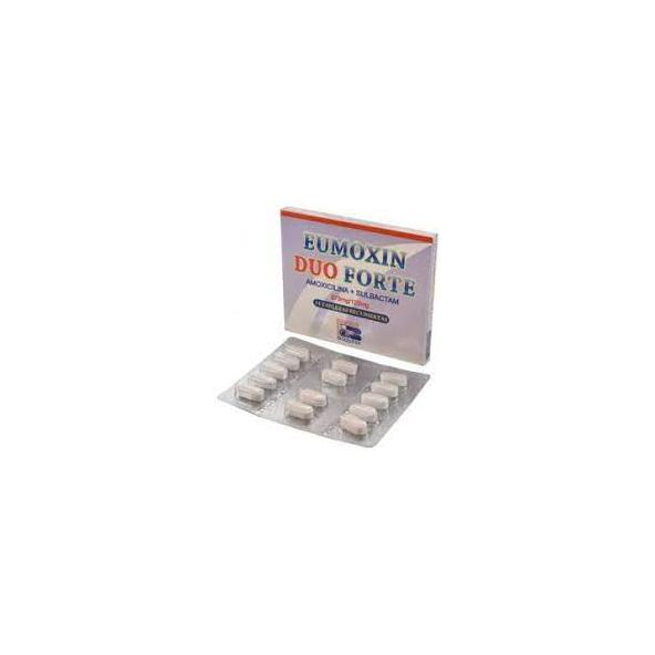 EUMOXIN DUO FORTE 875/125MG CJX14 TAB (AMOXICILINA+SULBACTAM) BIOQUIFAR