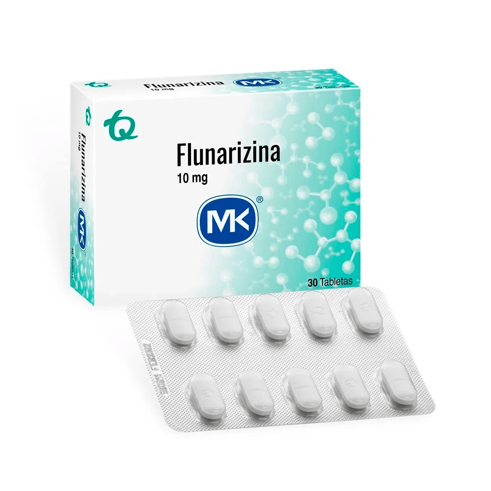 FLUNARIZINA 10 MG CAJA X 30 TABLETAS --MK