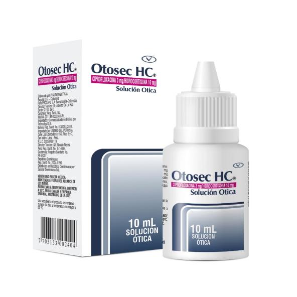 Otosec Hc Gotas Oticas Frasco X 10 Ml