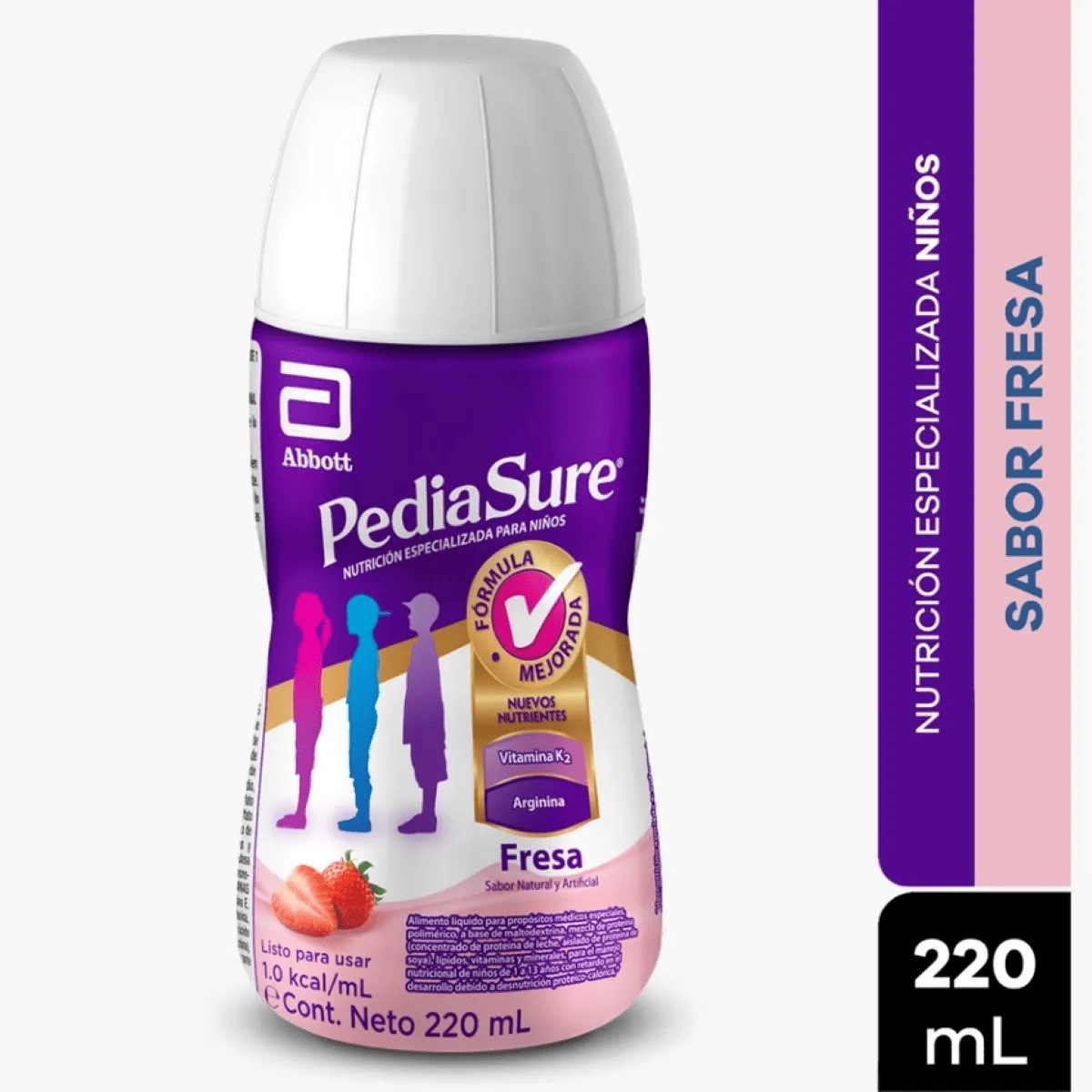 PEDIASURE LIQUIDO FRESA BOTELLA 220 ML