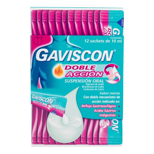 GAVISCON DOBLE ACCION CJX 12 SACHETS