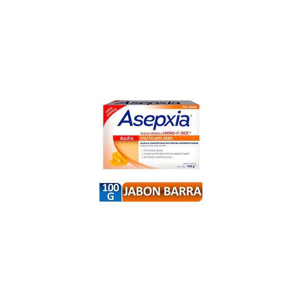 ASEPXIA JABÓN AZUFRE BARRA X 100 GR